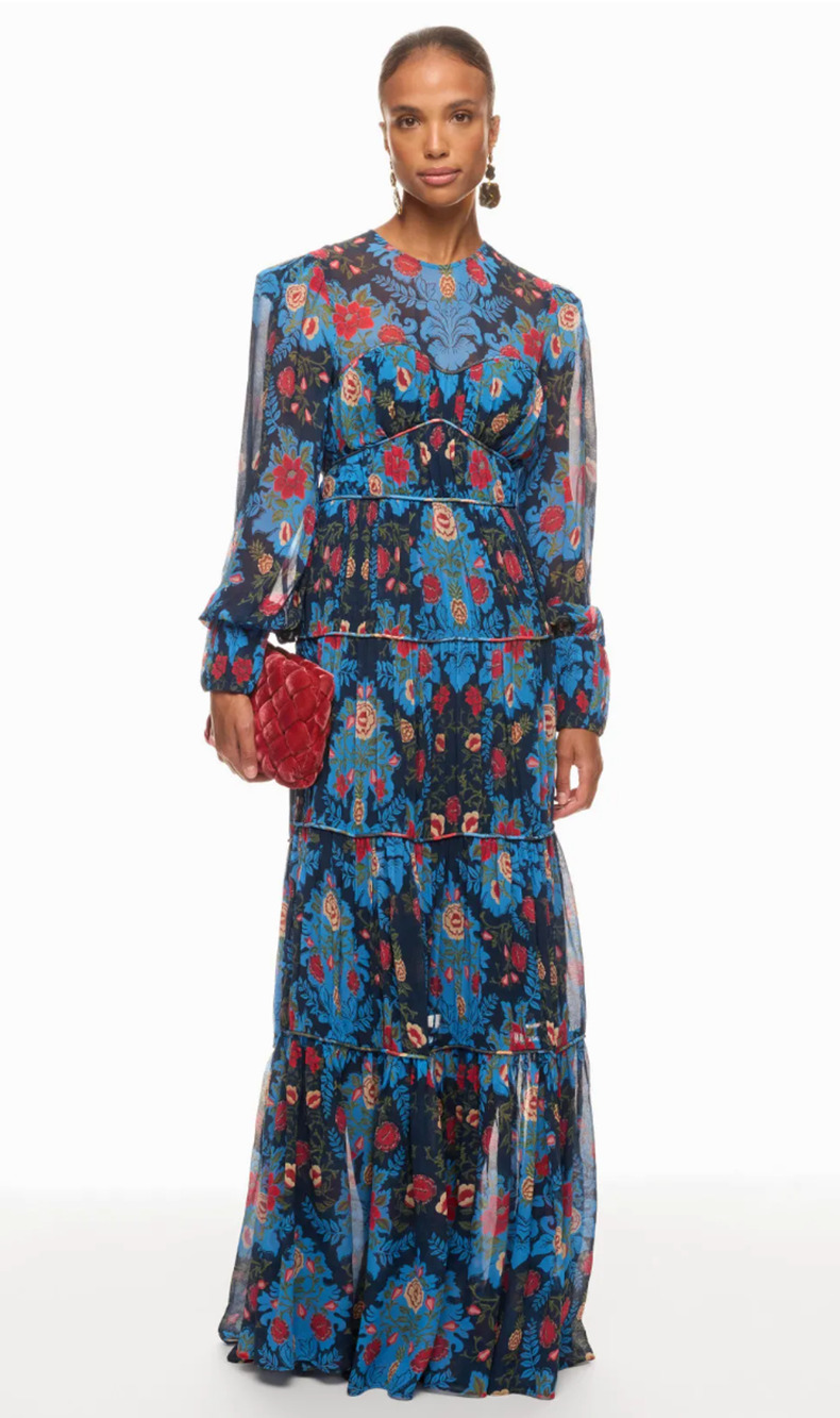 FARM Rio Arabesque Floral Gown - Size XS
